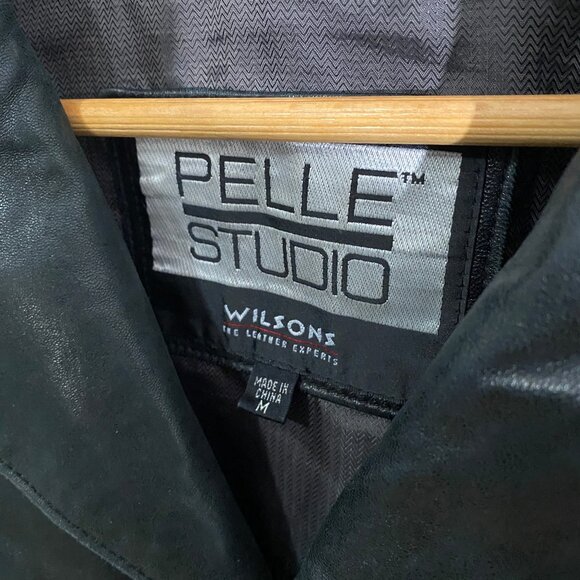 Vintage Oversized Slouchy Leather Blazer Jacket Coat - Picture 3 of 9